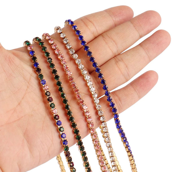 Planet Gates 316L Stainless Steel Bracelet Tennis Chain Bracelet For Women Charm Luxury Cubic Zircon Crystal Bracelets Jewelry Gift