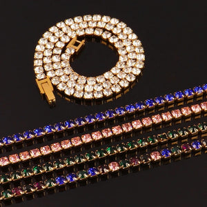 Planet Gates 316L Stainless Steel Bracelet Tennis Chain Bracelet For Women Charm Luxury Cubic Zircon Crystal Bracelets Jewelry Gift