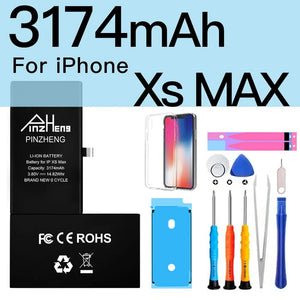 Planet Gates 3174mAh For iXS Max PINZHENG Battery For iPhone X XR XS 11 12 13 Mini Max Pro Promax Real High Capacity Replacement Bateria Warranty One Year