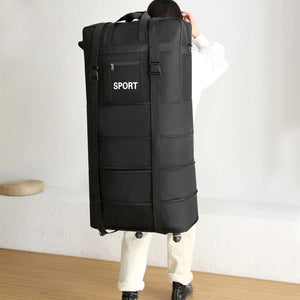 Planet Gates 31inch / United States 45inch Black Rolling Luggage With Wheels Unisex Expandable Folding Oxford Trolley Suitcase Travel Bag For Women Men Weekend Trip