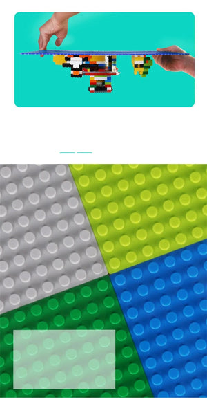 Planet Gates 32*64 Holes Classic Building Blocks Base Board, DIY Assembled Building Blocks Wall Compatible With Brand Gift Toys for Children