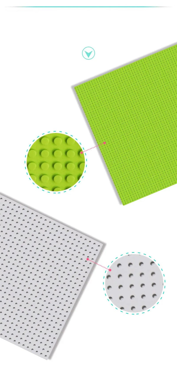 Planet Gates 32*64 Holes Classic Building Blocks Base Board, DIY Assembled Building Blocks Wall Compatible With Brand Gift Toys for Children