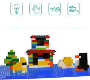 Planet Gates 32*64 Holes Classic Building Blocks Base Board, DIY Assembled Building Blocks Wall Compatible With Brand Gift Toys for Children