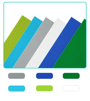 Planet Gates 32*64 Holes Classic Building Blocks Base Board, DIY Assembled Building Blocks Wall Compatible With Brand Gift Toys for Children