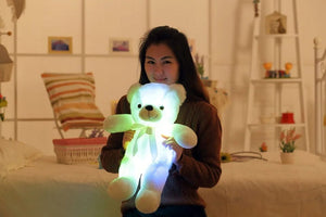 Planet Gates 32-75CM Luminous Creative Light Up LED Teddy Bear Stuffed Animal Plush Toy Colorful Glowing Teddy Bear Christmas Gift for Kid