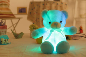 Planet Gates 32-75CM Luminous Creative Light Up LED Teddy Bear Stuffed Animal Plush Toy Colorful Glowing Teddy Bear Christmas Gift for Kid