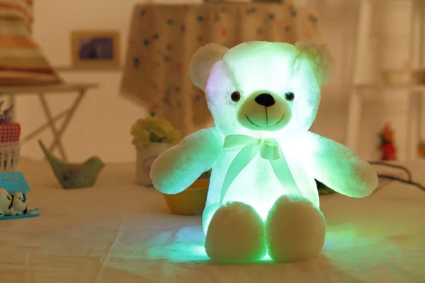 Planet Gates 32-75CM Luminous Creative Light Up LED Teddy Bear Stuffed Animal Plush Toy Colorful Glowing Teddy Bear Christmas Gift for Kid