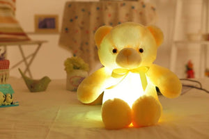 Planet Gates 32-75CM Luminous Creative Light Up LED Teddy Bear Stuffed Animal Plush Toy Colorful Glowing Teddy Bear Christmas Gift for Kid