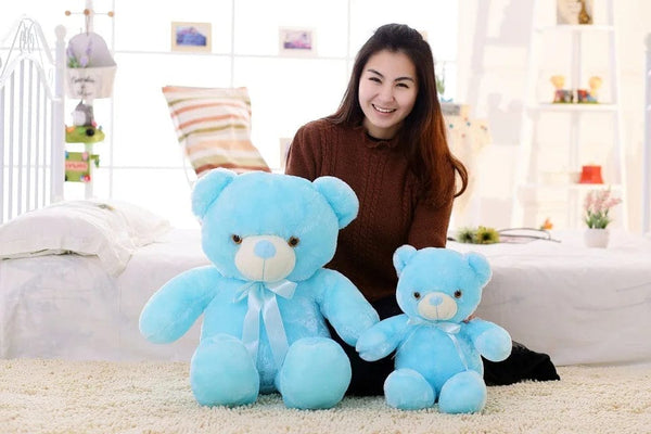 Planet Gates 32-75CM Luminous Creative Light Up LED Teddy Bear Stuffed Animal Plush Toy Colorful Glowing Teddy Bear Christmas Gift for Kid