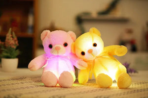 Planet Gates 32-75CM Luminous Creative Light Up LED Teddy Bear Stuffed Animal Plush Toy Colorful Glowing Teddy Bear Christmas Gift for Kid
