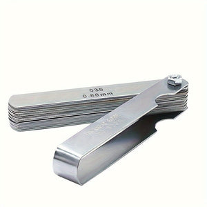 Planet Gates 32 blades 1pc 32 Blades Feeler Gauge Metric Gap Filler 0.04-0.88mm Thickness Gage Tool For Motorcycle Valve Measurement