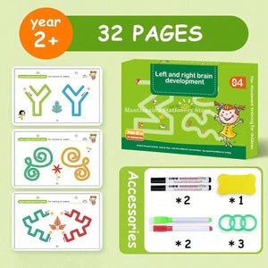 Planet Gates 32 Pages 1 Reusable Magical Tracing Workbook Magic Practice Copybook Control Training Book Children Montessori Drawing Education Stationery