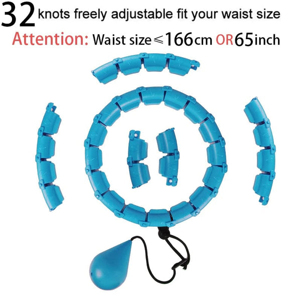 Planet Gates 32 sections blue 32/20/24/28 Section Adjustable Sport Hoops Abdominal Waist Exercise Detachable Hoola Massage Fitness Hoop Training Weight Loss