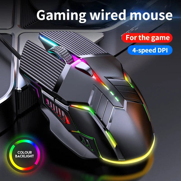Planet Gates 3200DPI Ergonomic Wired Gaming Mouse USB Mouse Gaming RGB Mause Gamer Mouse 6 Button LED Silent Mice for PC Laptop Computer