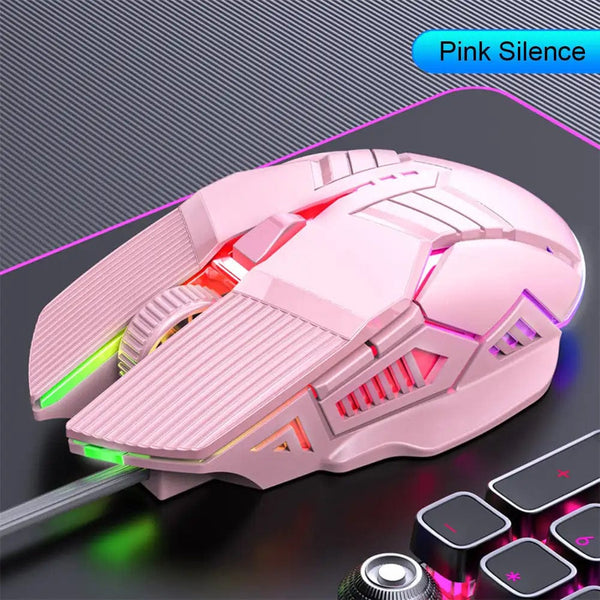 Planet Gates 3200DPI Ergonomic Wired Gaming Mouse USB Mouse Gaming RGB Mause Gamer Mouse 6 Button LED Silent Mice for PC Laptop Computer