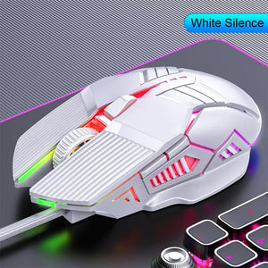 Planet Gates 3200DPI Ergonomic Wired Gaming Mouse USB Mouse Gaming RGB Mause Gamer Mouse 6 Button LED Silent Mice for PC Laptop Computer