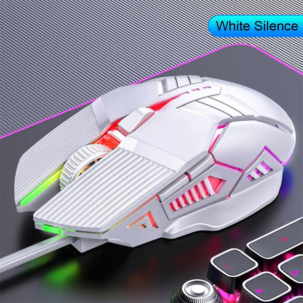 Planet Gates 3200DPI Ergonomic Wired Gaming Mouse USB Mouse Gaming RGB Mause Gamer Mouse 6 Button LED Silent Mice for PC Laptop Computer