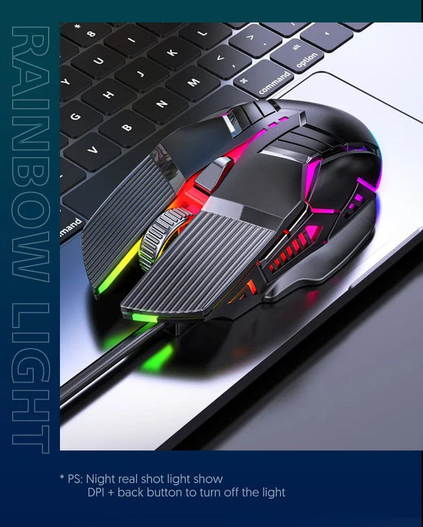 Planet Gates 3200DPI Ergonomic Wired Gaming Mouse USB Mouse Gaming RGB Mause Gamer Mouse 6 Button LED Silent Mice for PC Laptop Computer