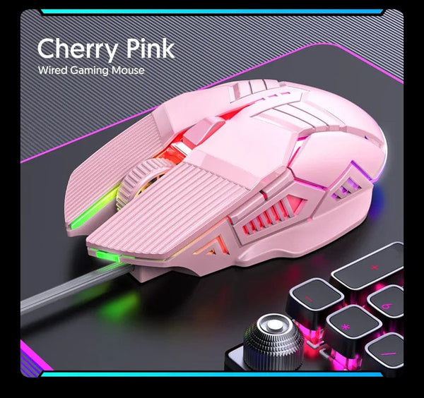 Planet Gates 3200DPI Ergonomic Wired Gaming Mouse USB Mouse Gaming RGB Mause Gamer Mouse 6 Button LED Silent Mice for PC Laptop Computer
