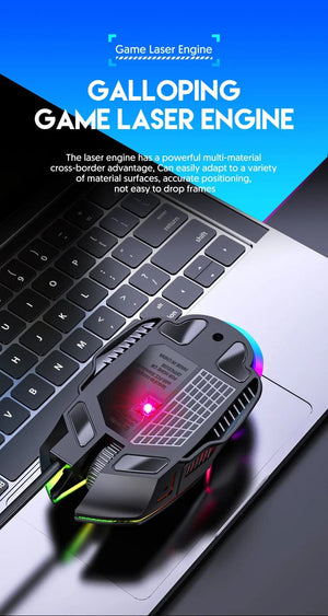 Planet Gates 3200DPI Ergonomic Wired Gaming Mouse USB Mouse Gaming RGB Mause Gamer Mouse 6 Button LED Silent Mice for PC Laptop Computer