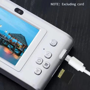 Planet Gates 32G card 4K Digital Camera Travel Selfie Camara 50 Megapixels HD Photography 2.4inch Screen Entry-Level Kids Campus Selfie Mini Retro Cam