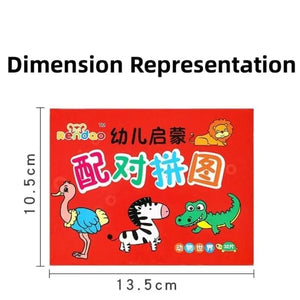 Planet Gates 32Pcs Toddler Matching Card Early Montessori Education Puzzle Toys Cartoon Jigsaw Animal Color Shape Cognitive Training Gifts