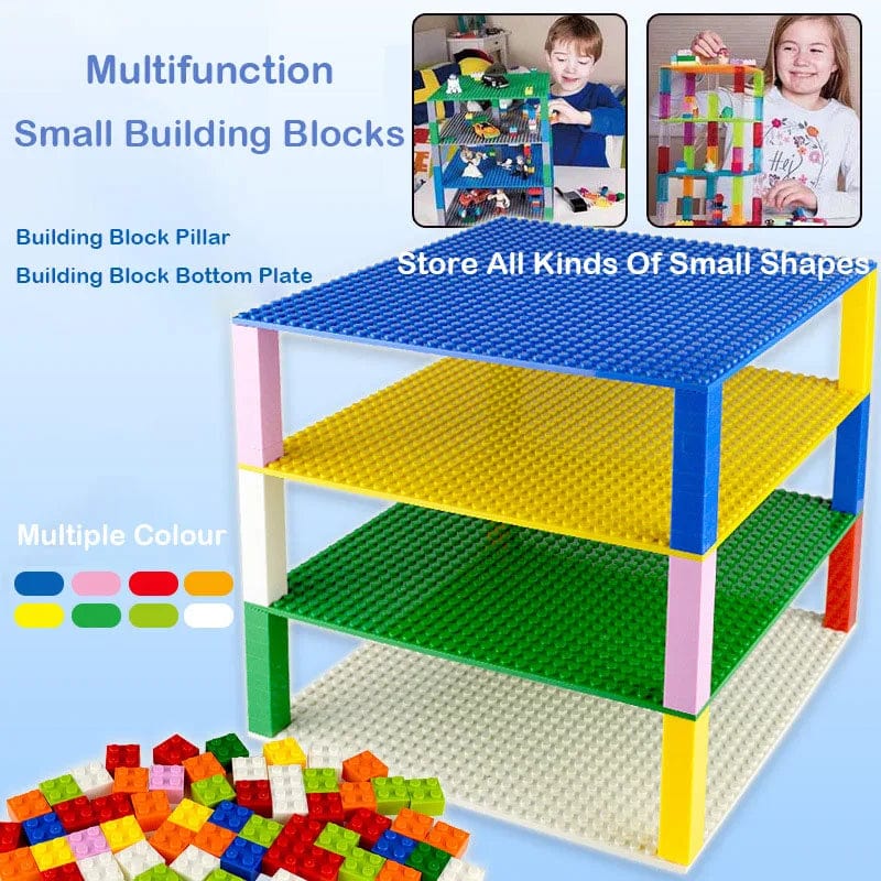 Planet Gates 32x32 Dots Double Sided Baseplate for Building Brick 16x16 City Classic Block Plates DIY Plastic Small Block Assembly Part Toy