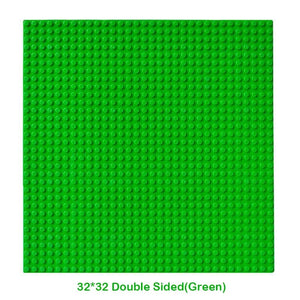 Planet Gates 32x32 Dots Double Sided Baseplate for Building Brick 16x16 City Classic Block Plates DIY Plastic Small Block Assembly Part Toy