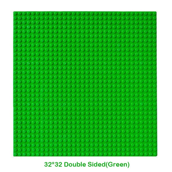 Planet Gates 32x32 Dots Double Sided Baseplate for Building Brick 16x16 City Classic Block Plates DIY Plastic Small Block Assembly Part Toy