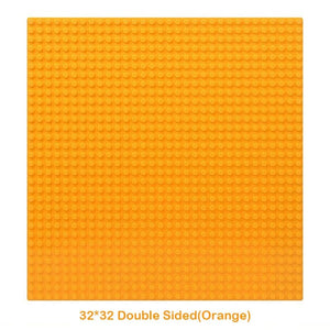 Planet Gates 32x32 Dots Double Sided Baseplate for Building Brick 16x16 City Classic Block Plates DIY Plastic Small Block Assembly Part Toy