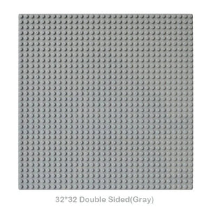 Planet Gates 32x32 Dots Double Sided Baseplate for Building Brick 16x16 City Classic Block Plates DIY Plastic Small Block Assembly Part Toy