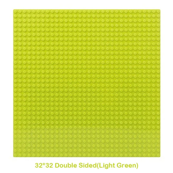 Planet Gates 32x32 Dots Double Sided Baseplate for Building Brick 16x16 City Classic Block Plates DIY Plastic Small Block Assembly Part Toy