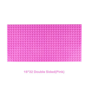 Planet Gates 32x32 Dots Double Sided Baseplate for Building Brick 16x16 City Classic Block Plates DIY Plastic Small Block Assembly Part Toy