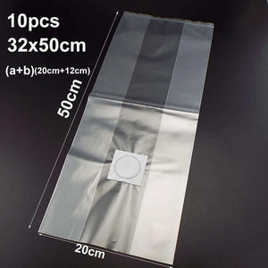 Planet Gates 32X50cm 10pcs bags 10x 18x35cm 50cm mushroom Spawn grow bag pots growing planter Plastic high temperature pvc Planting nursery Bags Breathable ring