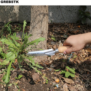 Planet Gates 33.02 Cm 1pc, Garden Weeding Tools Stainless Steel Beech Handle Shovel For Weeding, Cultivating, Transplanting, Digging, Gauging