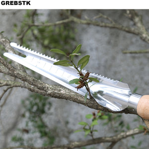 Planet Gates 33.02 Cm 1pc, Garden Weeding Tools Stainless Steel Beech Handle Shovel For Weeding, Cultivating, Transplanting, Digging, Gauging