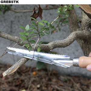 Planet Gates 33.02 Cm 1pc, Garden Weeding Tools Stainless Steel Beech Handle Shovel For Weeding, Cultivating, Transplanting, Digging, Gauging