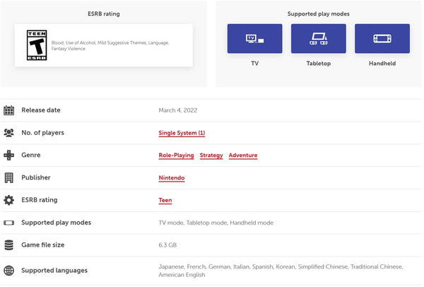 Planet Gates 3300 K / CHINA TRIANGLE STRATEGY Nintendo Switch Game Deals 100% Official Original Physical Game Card Strategy Genre for Switch OLED Lite