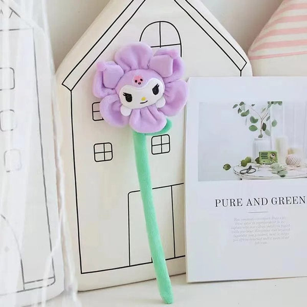 Planet Gates 33cm 1 Sanrio Cartoon Changeable Flower My Melody Kuromi Cinnamoroll Kt Cat Purin Dog Plush Toy Anime Stuffed Animals Cute Plushie Doll
