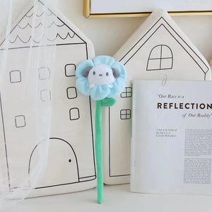 Planet Gates 33cm 2 Sanrio Cartoon Changeable Flower My Melody Kuromi Cinnamoroll Kt Cat Purin Dog Plush Toy Anime Stuffed Animals Cute Plushie Doll