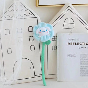 Planet Gates 33cm 5 Sanrio Cartoon Changeable Flower My Melody Kuromi Cinnamoroll Kt Cat Purin Dog Plush Toy Anime Stuffed Animals Cute Plushie Doll