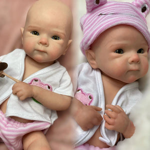 Planet Gates 33CM Lovely Girl Bettie Whole Body Soft Solid Silicone Reborn Doll Painted/Unpainted Reborn Baby Doll Toys Corpo De Silicone
