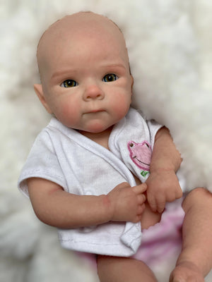 Planet Gates 33CM Lovely Girl Bettie Whole Body Soft Solid Silicone Reborn Doll Painted/Unpainted Reborn Baby Doll Toys Corpo De Silicone