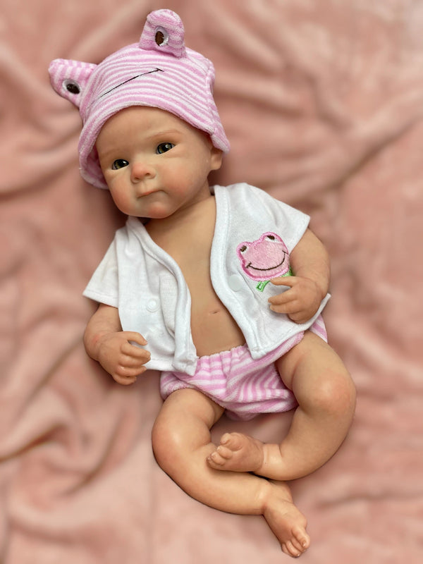 Planet Gates 33CM Lovely Girl Bettie Whole Body Soft Solid Silicone Reborn Doll Painted/Unpainted Reborn Baby Doll Toys Corpo De Silicone