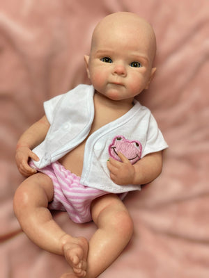 Planet Gates 33CM Lovely Girl Bettie Whole Body Soft Solid Silicone Reborn Doll Painted/Unpainted Reborn Baby Doll Toys Corpo De Silicone