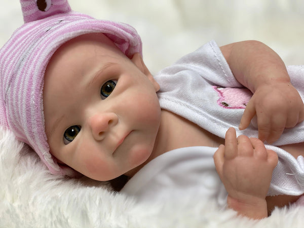 Planet Gates 33CM Lovely Girl Bettie Whole Body Soft Solid Silicone Reborn Doll Painted/Unpainted Reborn Baby Doll Toys Corpo De Silicone