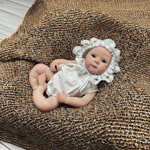 Planet Gates 33CM Lovely Girl Bettie Whole Body Soft Solid Silicone Reborn Doll Painted/Unpainted Reborn Baby Doll Toys Corpo De Silicone