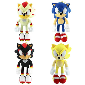 Planet Gates 33cm Sonic High Quality Plush Toy Cartoon The Hedgehog Doll Tails Shadow Soft Stuffed Anime Christmas Birthday Gift For Kids