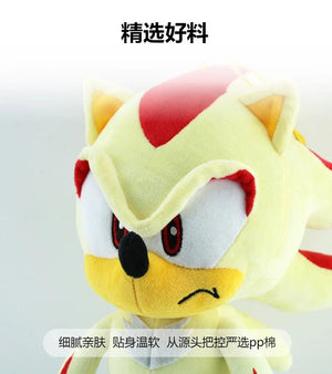 Planet Gates 33cm Sonic High Quality Plush Toy Cartoon The Hedgehog Doll Tails Shadow Soft Stuffed Anime Christmas Birthday Gift For Kids
