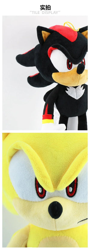 Planet Gates 33cm Sonic High Quality Plush Toy Cartoon The Hedgehog Doll Tails Shadow Soft Stuffed Anime Christmas Birthday Gift For Kids